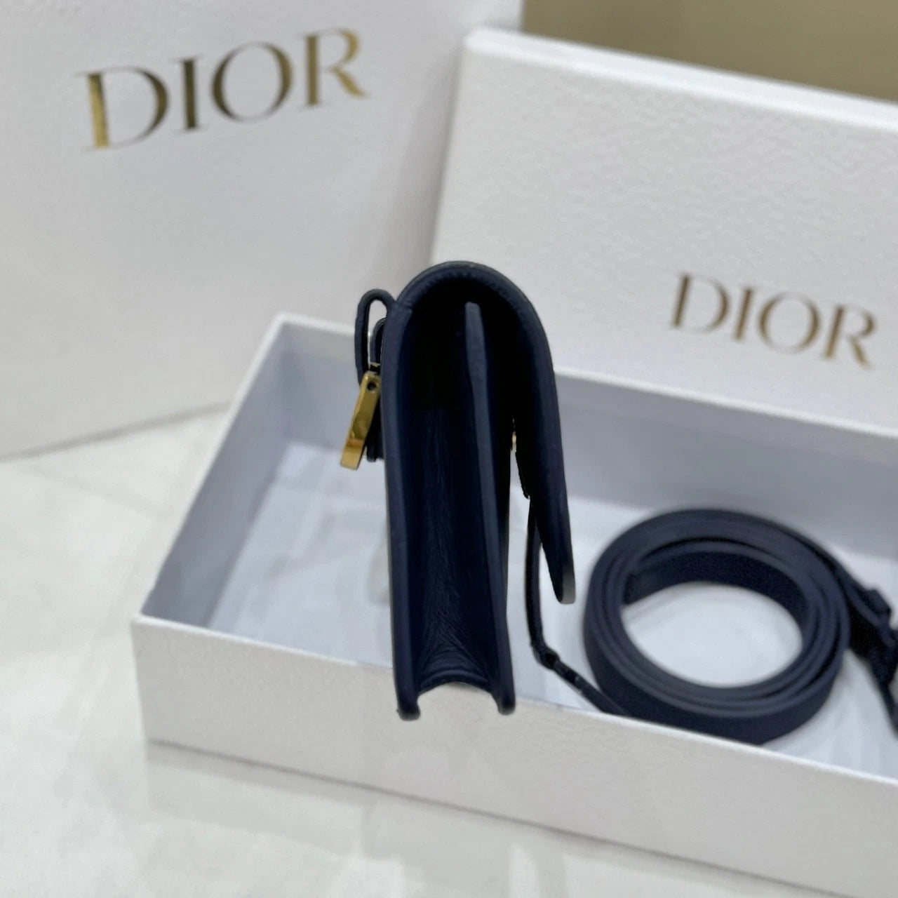 Dior Saddle Small Navy Blue Crossbody Waist Bag For Women