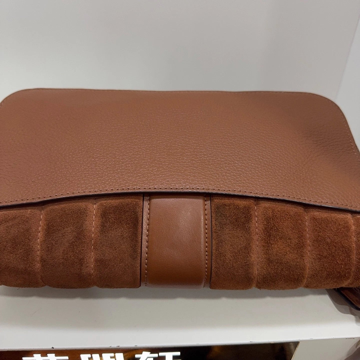 Coach Women's Georgie 27 Leather Suede Shoulder Crossbody Bag Caramel Brown