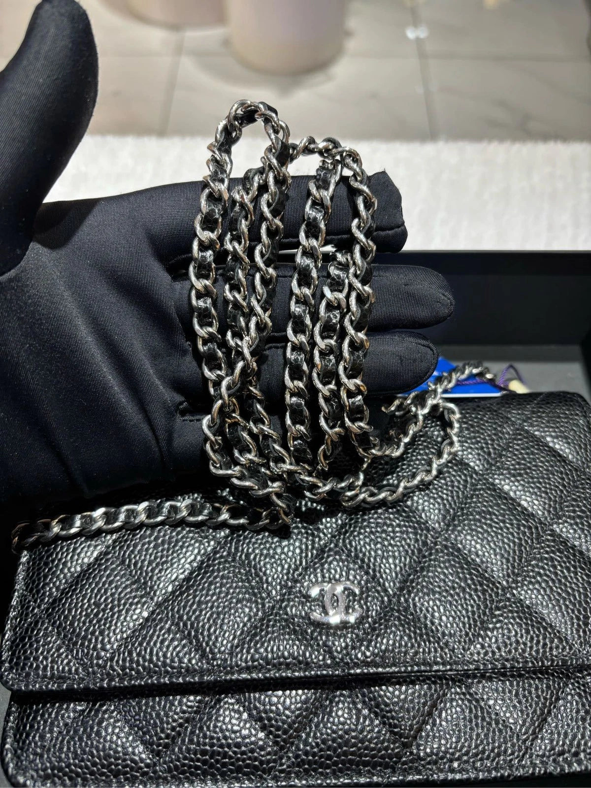 CHANEL Black WOC Crossbody Bag For Women