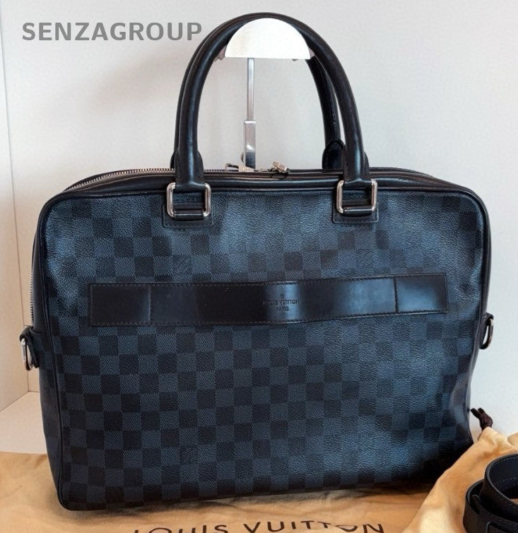 Louis Vuitton Damier Satchel Top Handle Shoulder Bag Crossbody Unisex Adults