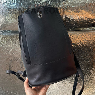 Hermès Black Silver GR24 Backpack Evergrain Leather Women's Classic
