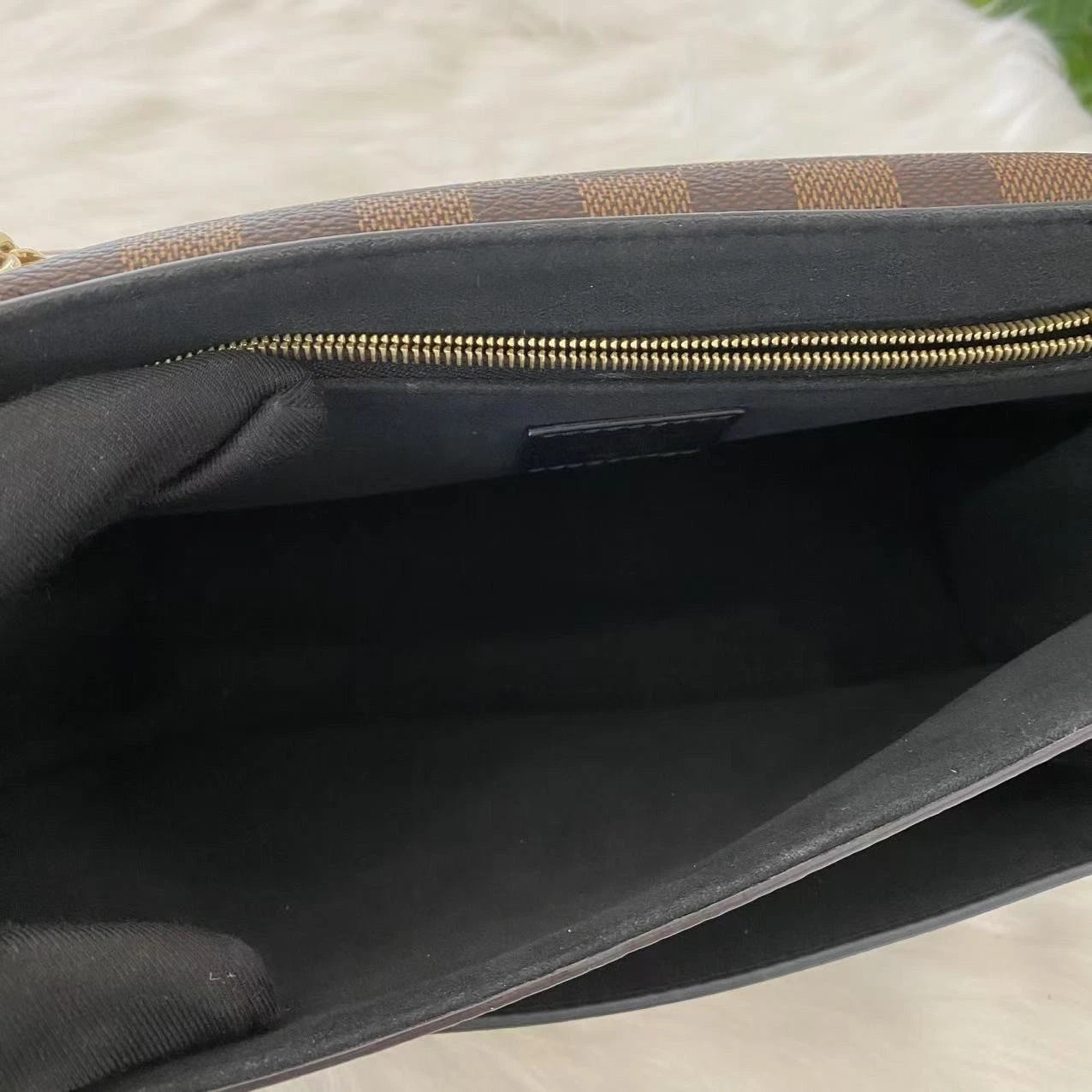 Louis Vuitton Vavin Damier Brown Shoulder Bag Chain Bag Excellent