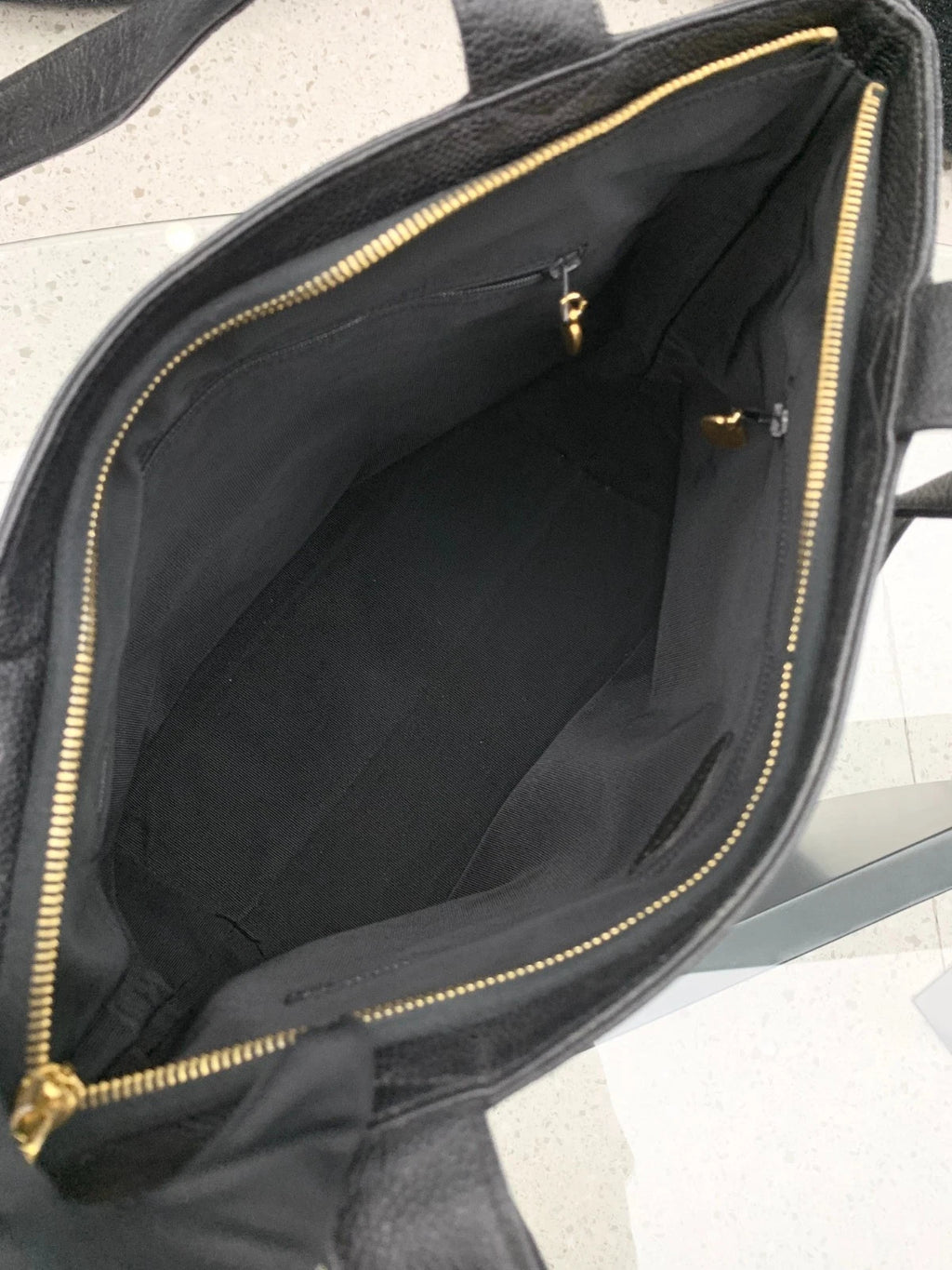 Chanel Calfskin Black Shoulder Bag Gold Hardware Claasic S Excellent