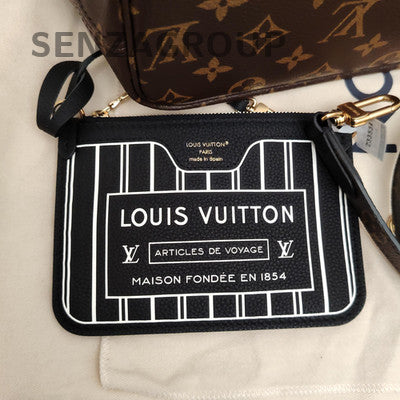 Louis Vuitton Neverfull BB Monogram Tote Shoulder Bag Women Classic