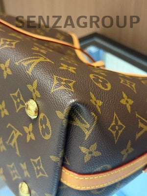 Louis Vuitton Carryall PM Monogram Shoulder Bag Brown Gold Classic Women