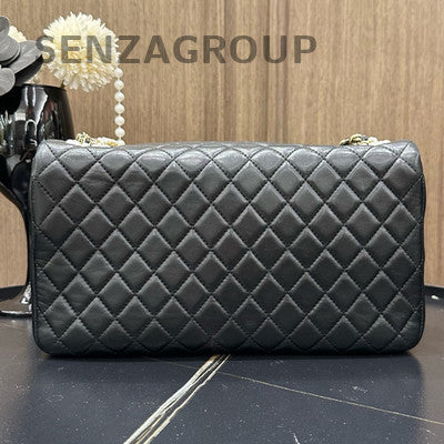 Chanel Westminster Pearl Chain Shoulder Bag Black for Women