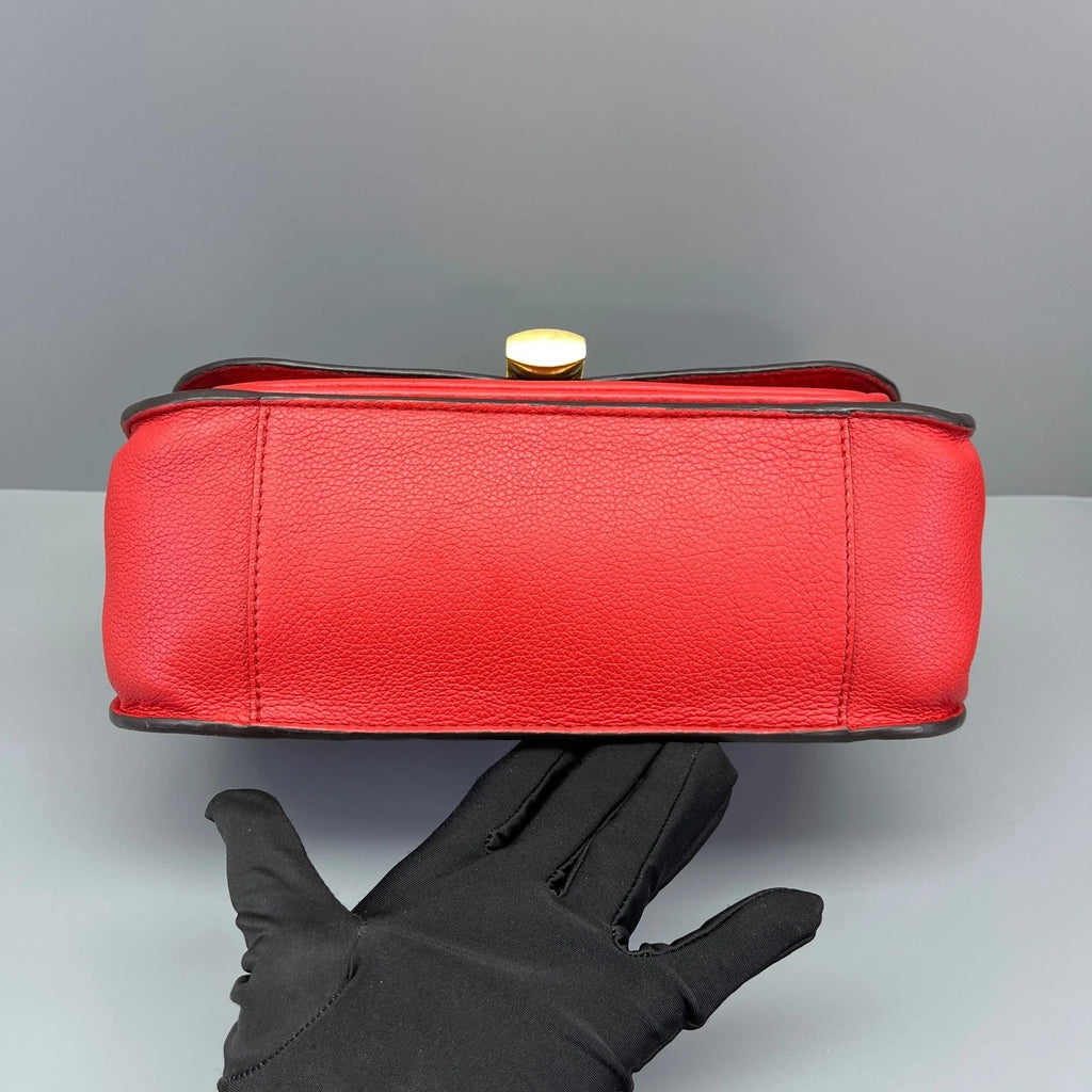 Louis Vuitton Red Lock Messenger Bag For Women