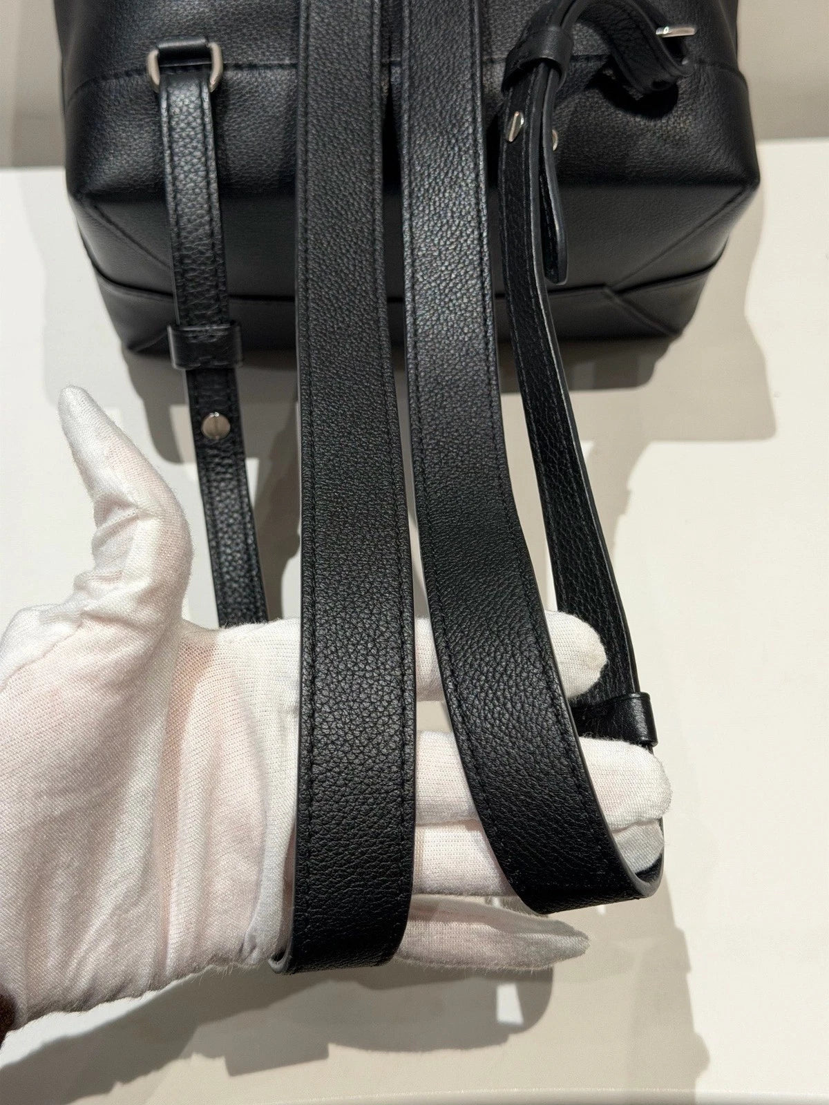 Louis Vuitton Lock Me Backpack Black Silver Unisex Adults Classic
