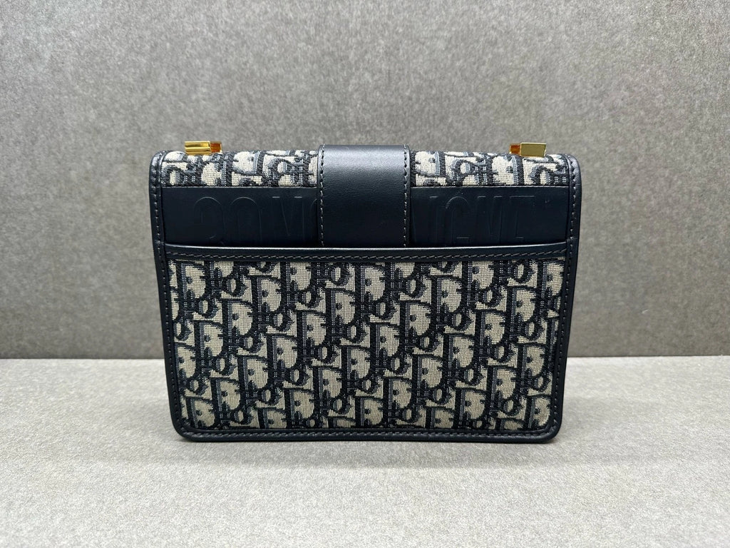 Dior Montaigne 30 Monogram Canvas Leather Strap Shoulder Crossbody Women