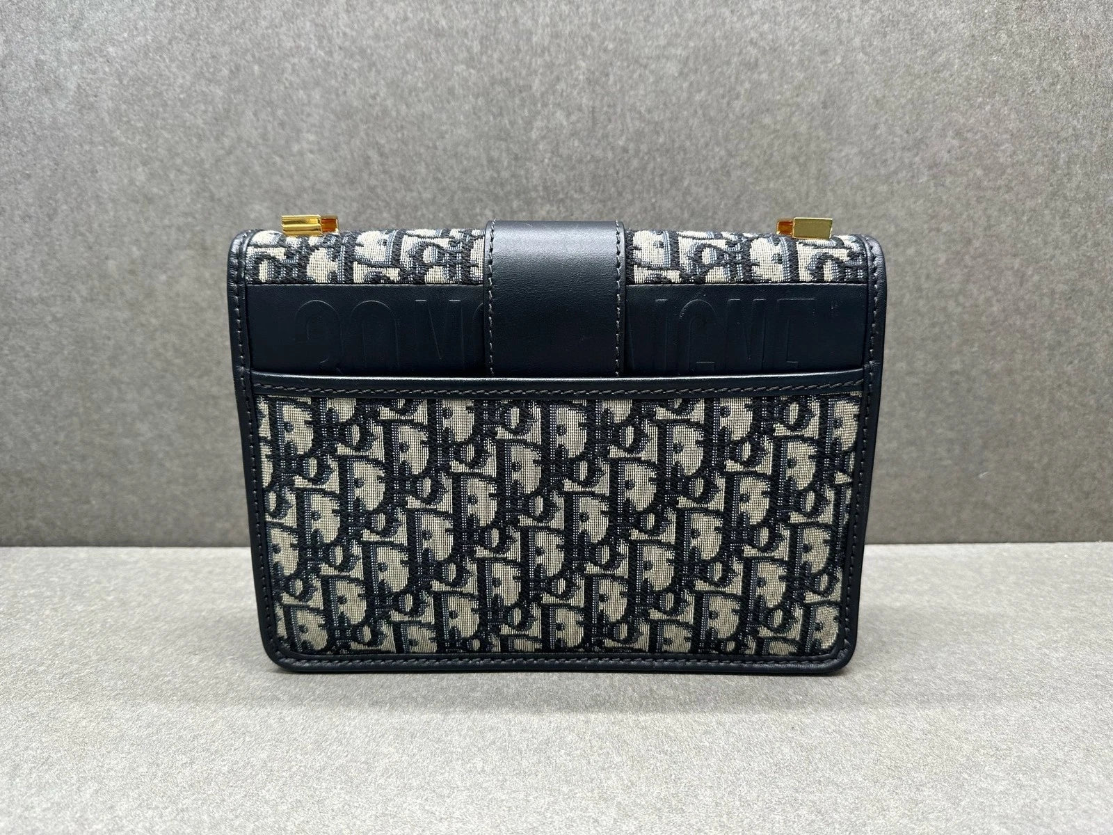 Dior Montaigne 30 Monogram Canvas Leather Strap Shoulder Crossbody Women
