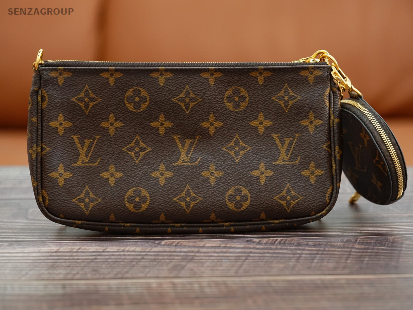 Louis Vuitton Multi Pochette Accessoires Shoulder Bag Canvas Brown Women M44813