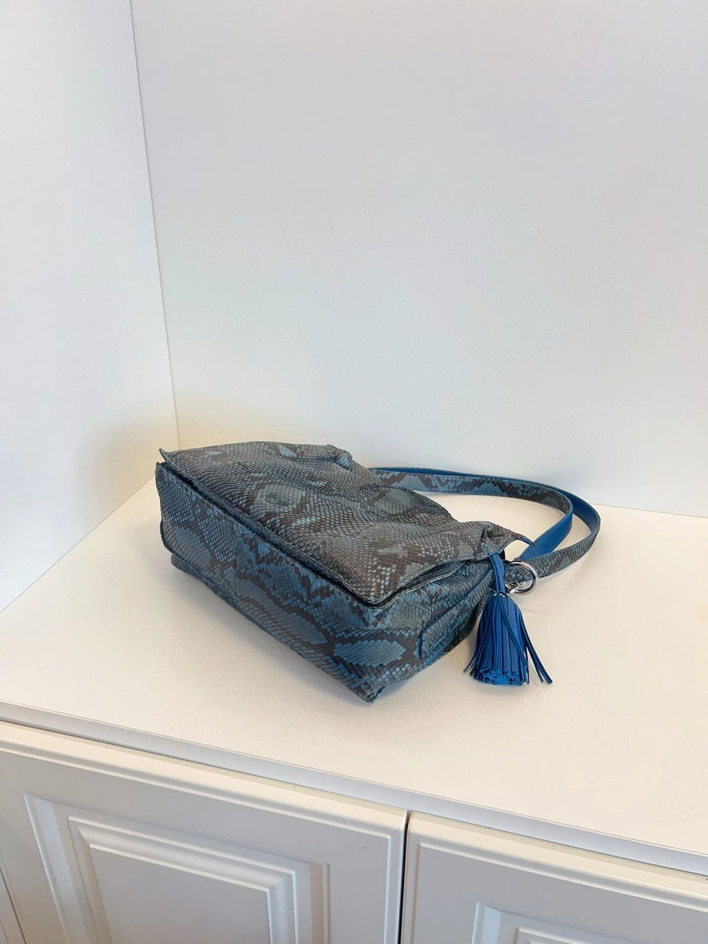 Loewe Blue Medium Flamenco Shoulder Bag For Women