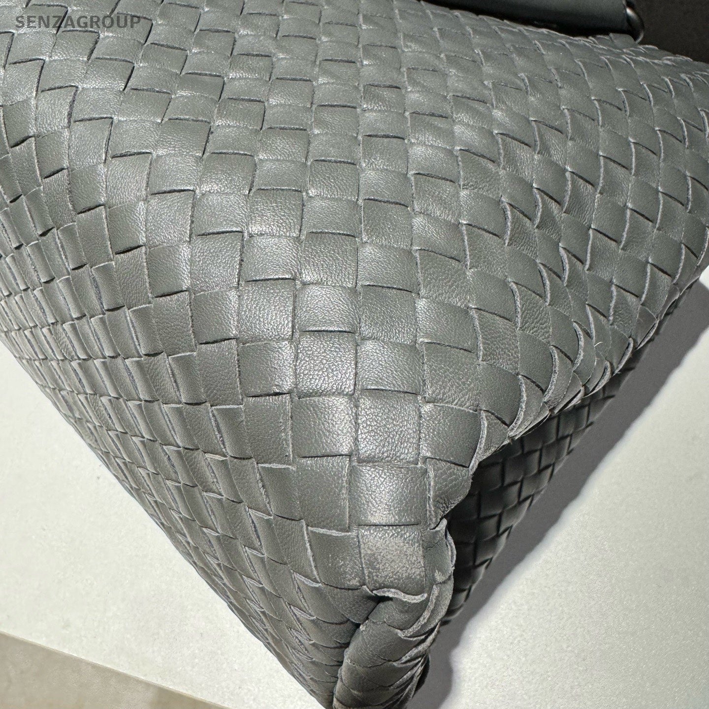 Bottega Veneta Cabat Top Handle Bag Gray Used Women Classic
