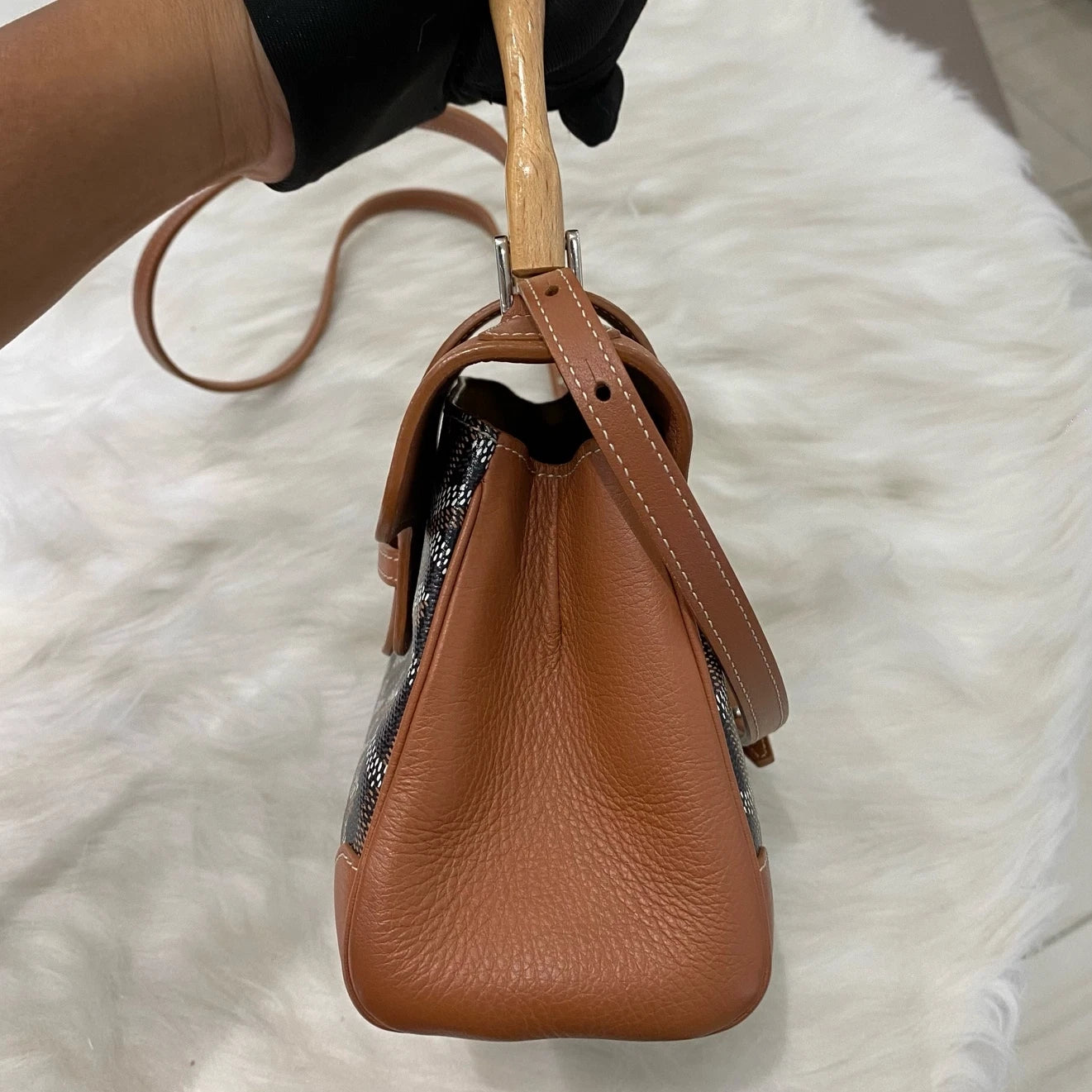 Goyard Mini Saigon Bag Brown Monogram Handbag Crossbody Classic Women