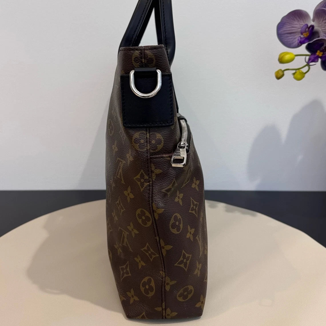 Louis Vuitton Monogram Brown Briefcase Handbag Crossbody Bag For Unisex