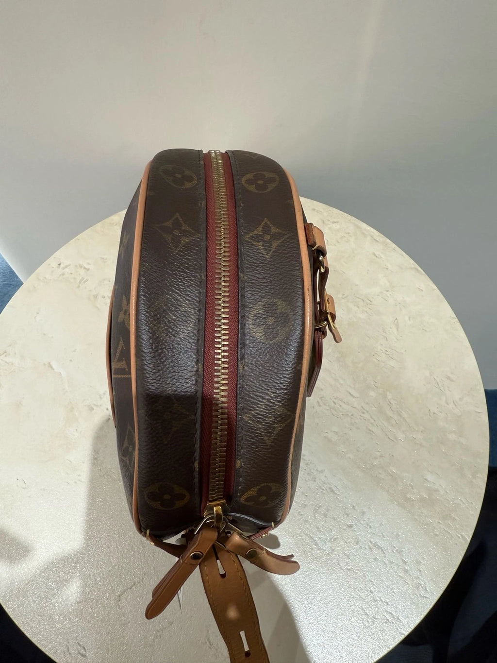 Louis Vuitton Brown Monogram Canvas Round Shoulder Crossbody Women