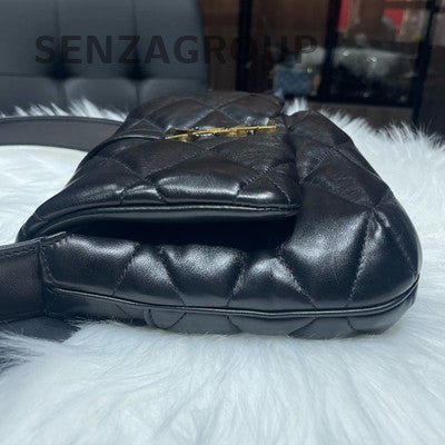 Saint Laurent Black Gold Hardware 2Way Tote Shoulder Bag Classic Women