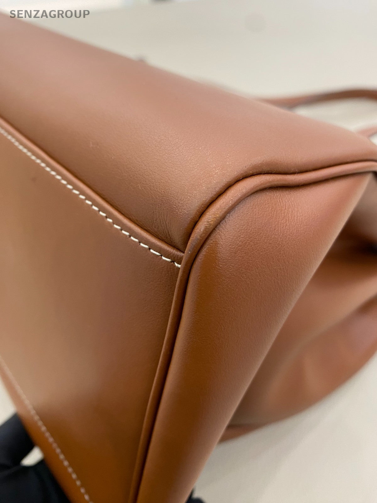 Celine Soft GM Shoulder Bag Brown Gold Unisex Adults Classic Designer