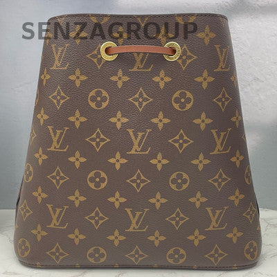 Louis Vuitton NEONOE Monogram Medium Bucket Bag Brown Gold Hardware Women