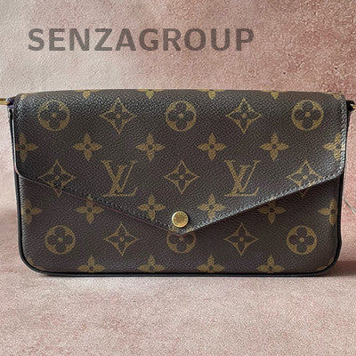 Louis Vuitton Monogram Chain Shoulder Bag Classic Women Fashion
