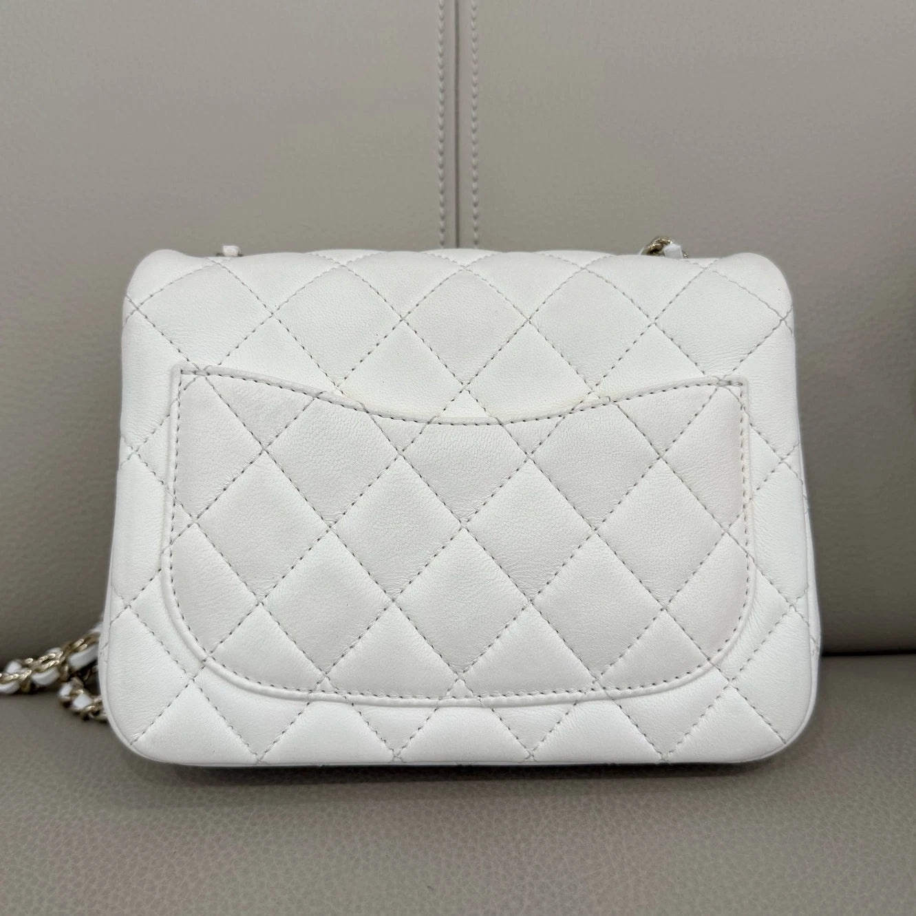 CHANEL CF Square Lambskin Shoulder Crossbody Bag For Women
