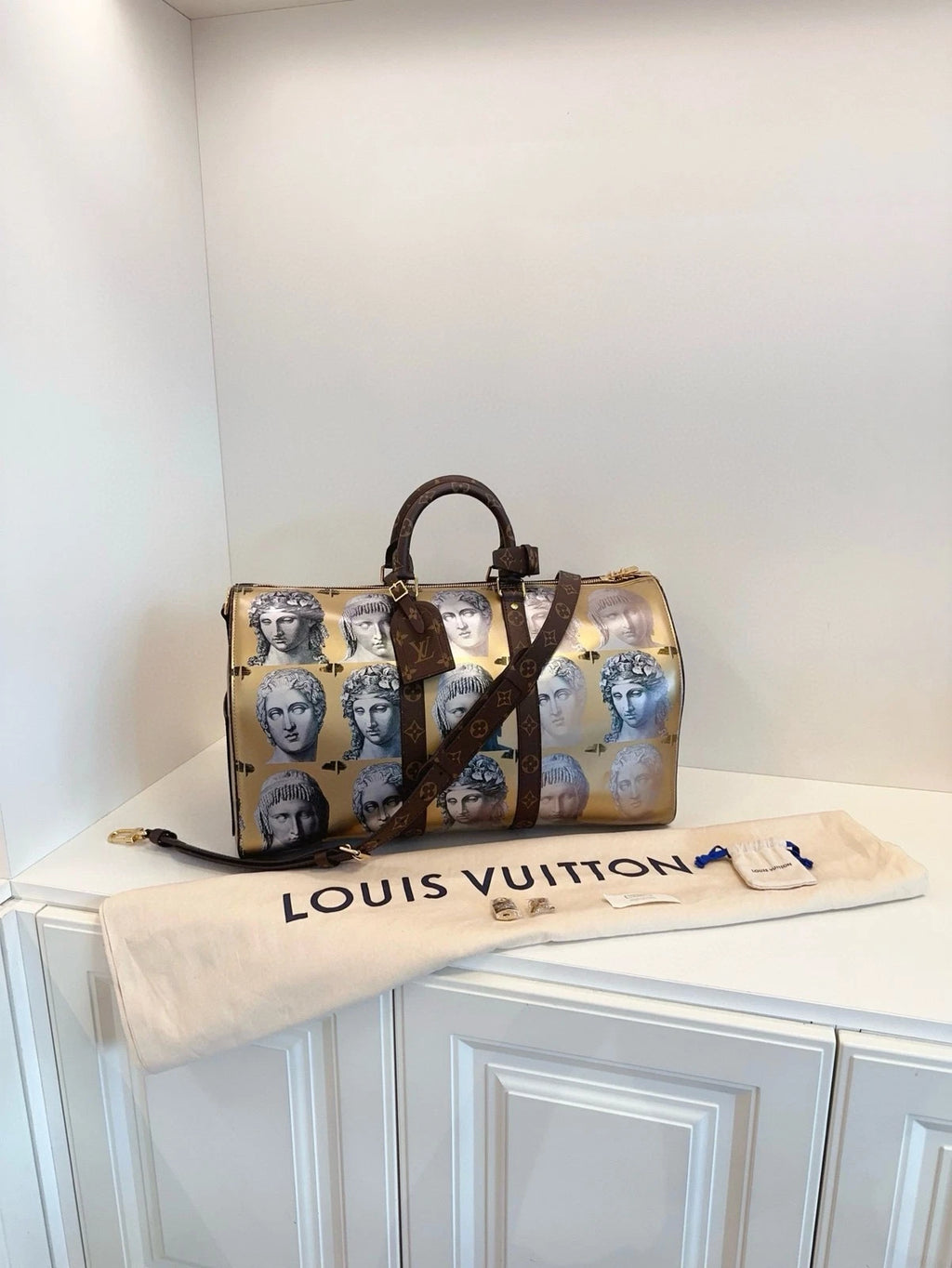 Louis Vuitton x Fornasetti Limited Keepall45 Travel Bag Women