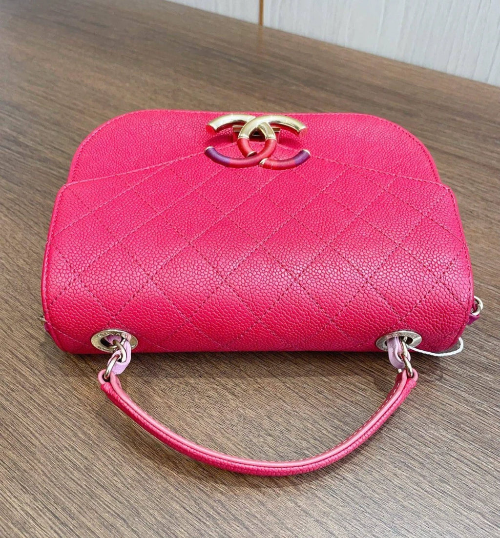 Chanel Coco Curve Cuba Calfskin Message Bag Top Handle Bag Shoulder Bag Women