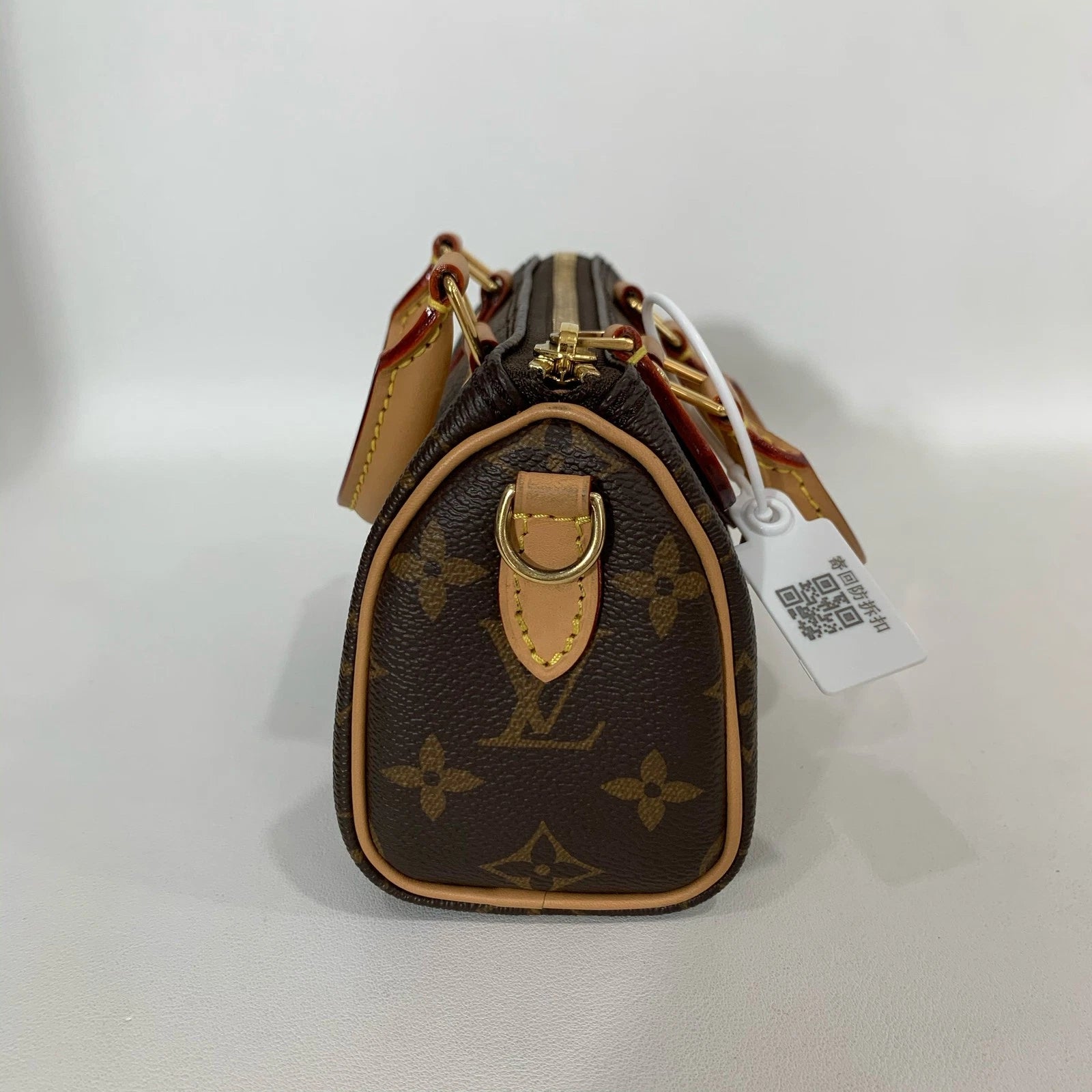 Louis Vuitton Speedy Nano Canvas Shoulder Bag For Women