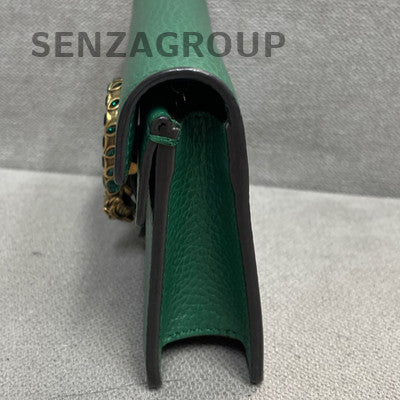 Gucci Dionysus Mini Chain Shoulder Bag Green Silver Hardware