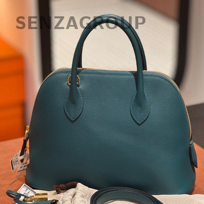 Hermès Bowling 25 Bag in Pine Green with Gold Hardware - Women's Fashion