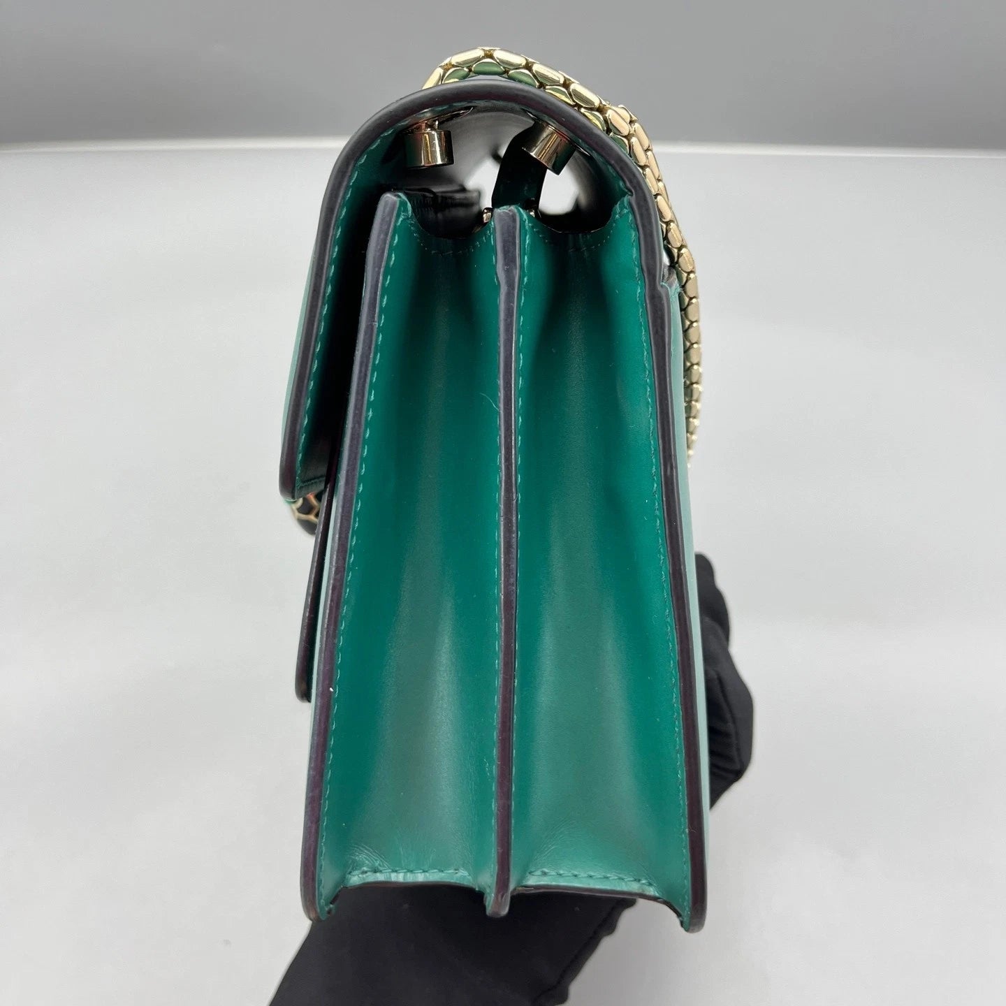 Bvlgari Medium Serpenti Shoulder Bag Green For Women