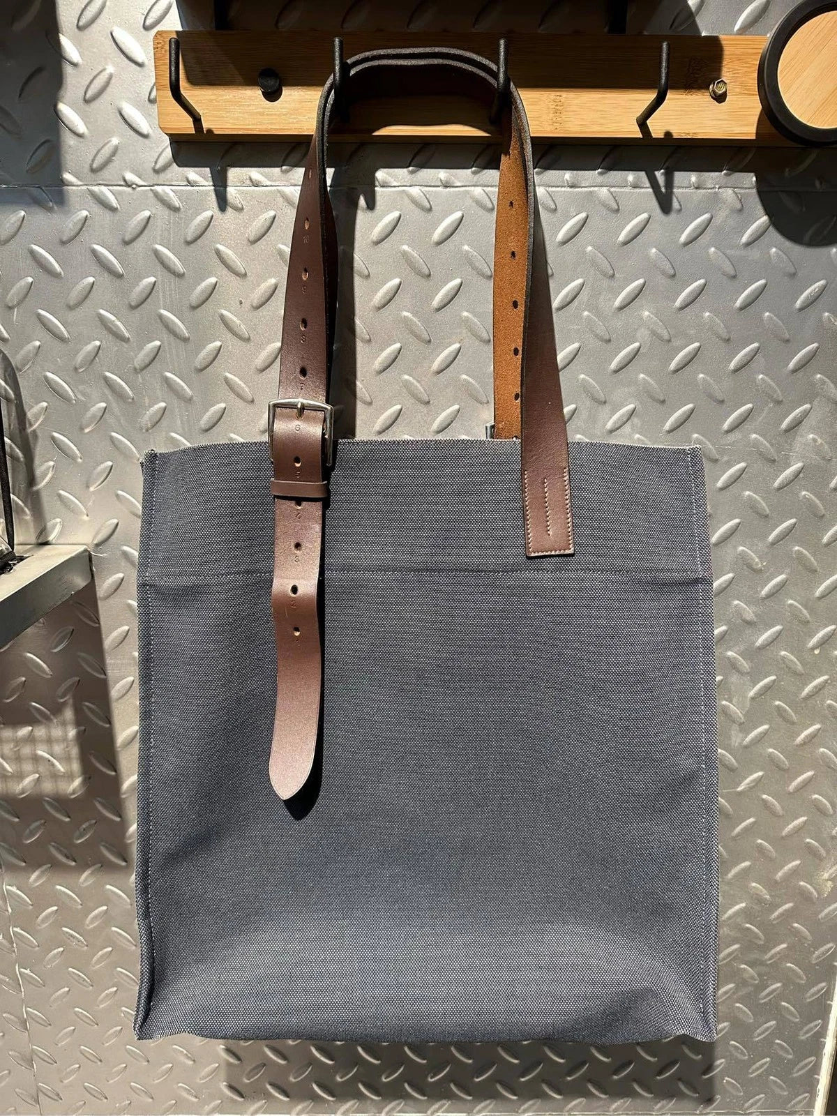 Hermes Large Canvas Tote Shoulder Shopping Bag For Women