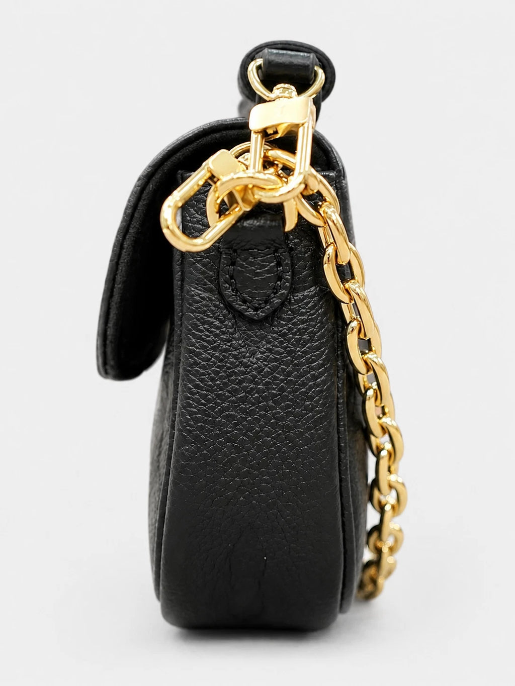 Louis Vuitton Ivy Chain Monogram Empreinte Black Gold Shoulder Bag Chain Bag