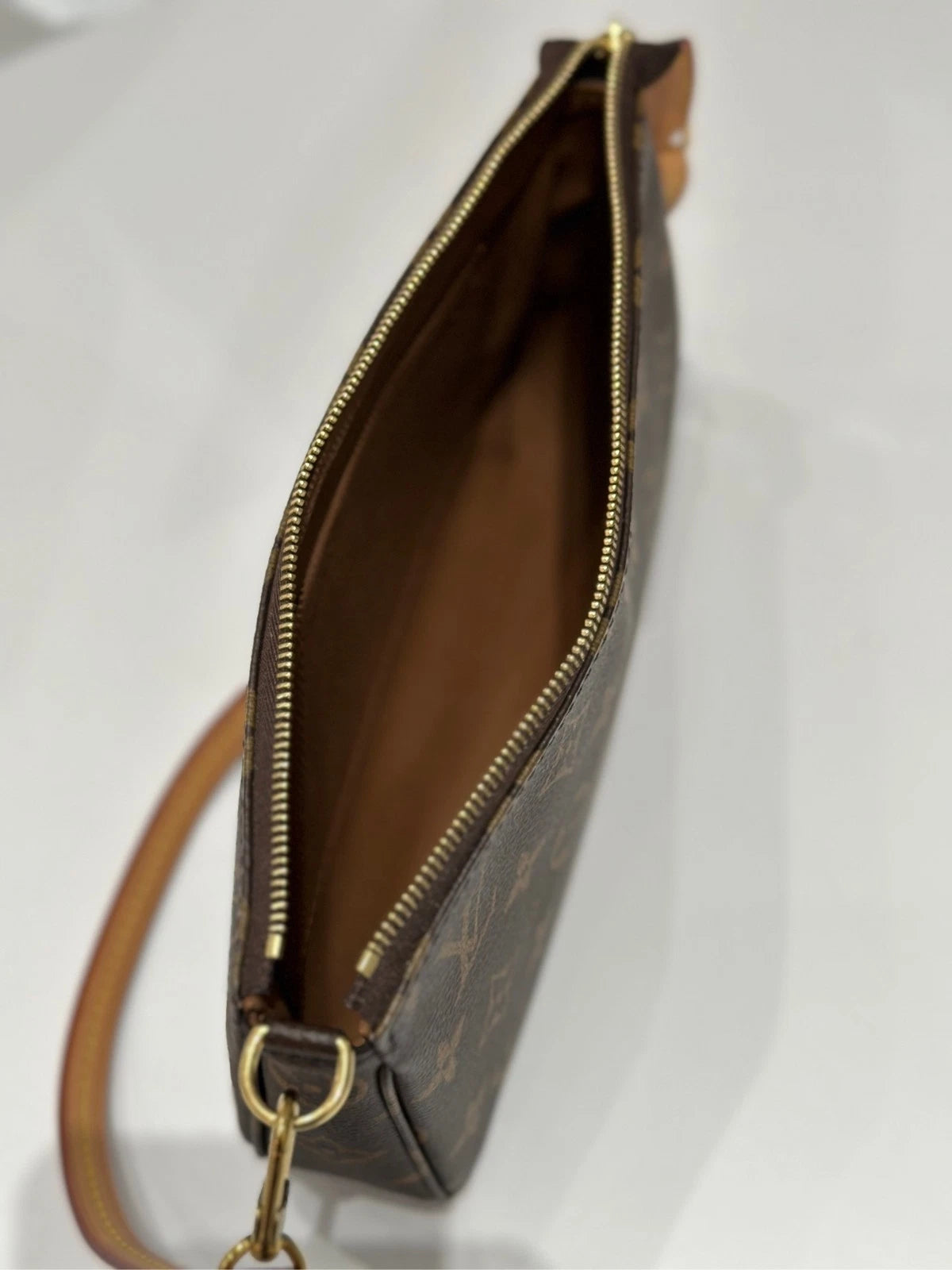 Louis Vuitton Pochette Accessoires Monogram Canvas Large Shoulder Bag