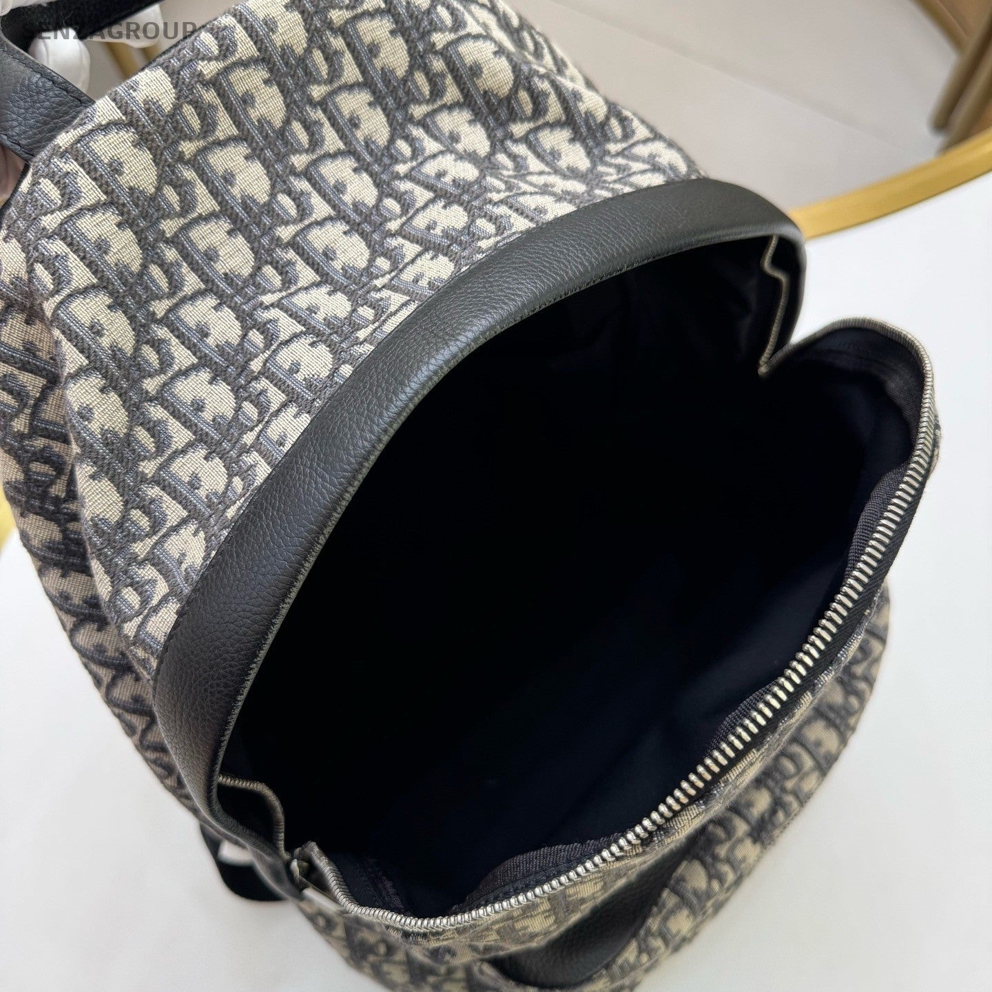 Christian Dior Rider Oblique GM Backpack Black Silver Unsex Adults Classic