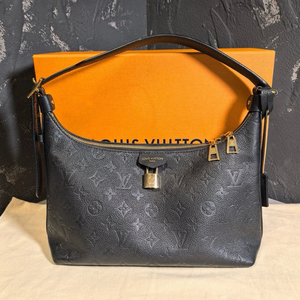 Louis Vuitton Black Leather Sac Sport Shoulder Bag For Women