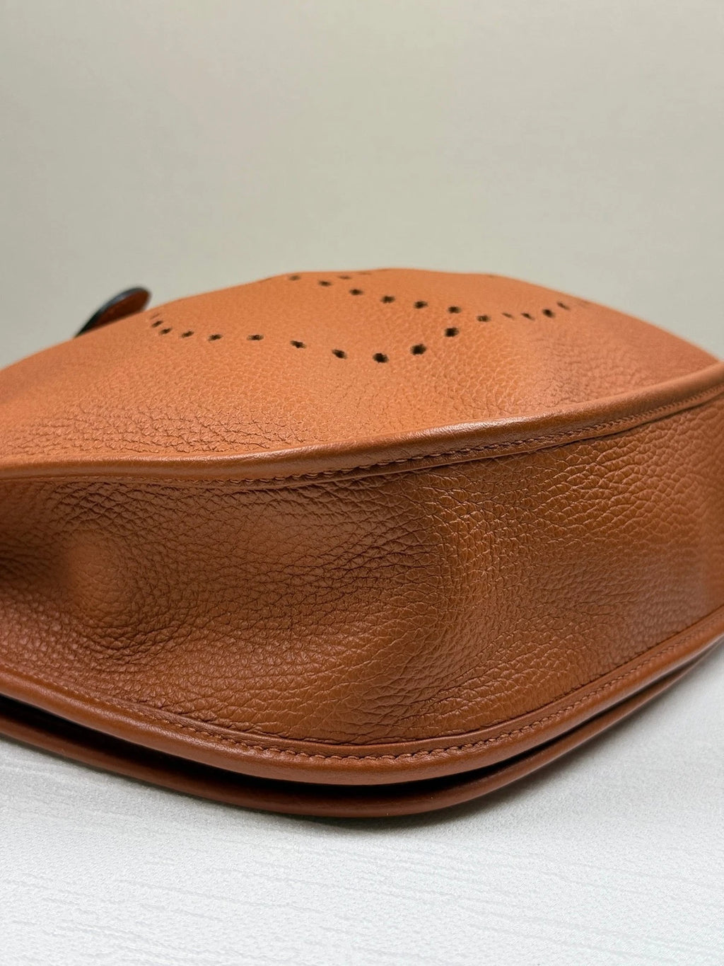 Hermes Evelyne Brown TC Leather Silver Hardware Shoulder Bag For Women