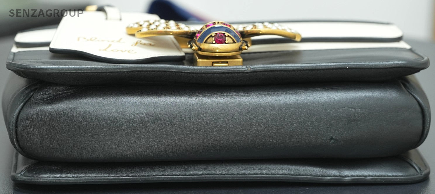 GUCCI Queen Margaret Bicolor Black White Shoulder bag Crossbody