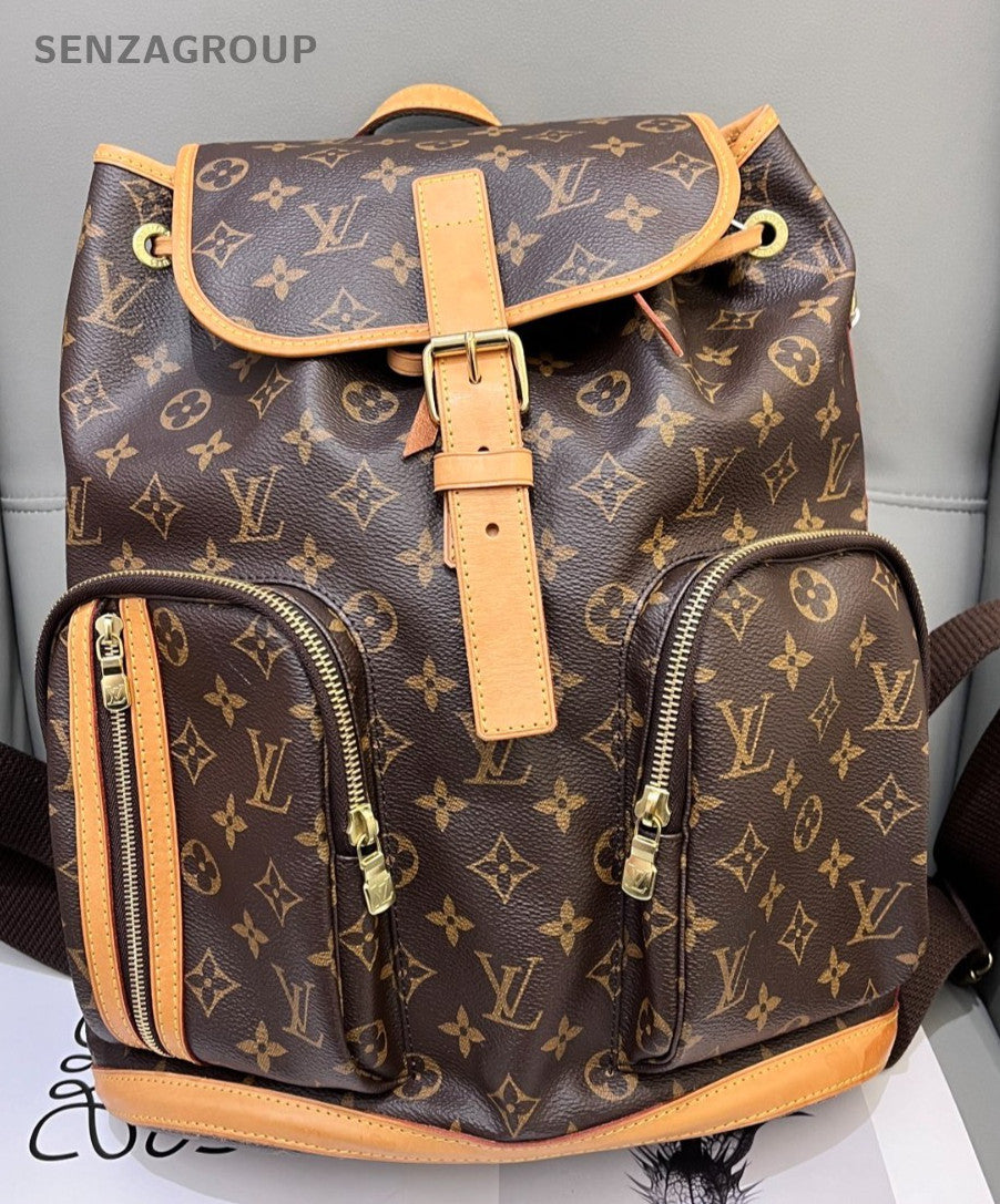 Louis Vuitton  Bosphore Monogram Backpack Brown Gold Used Unisex Adults Classic