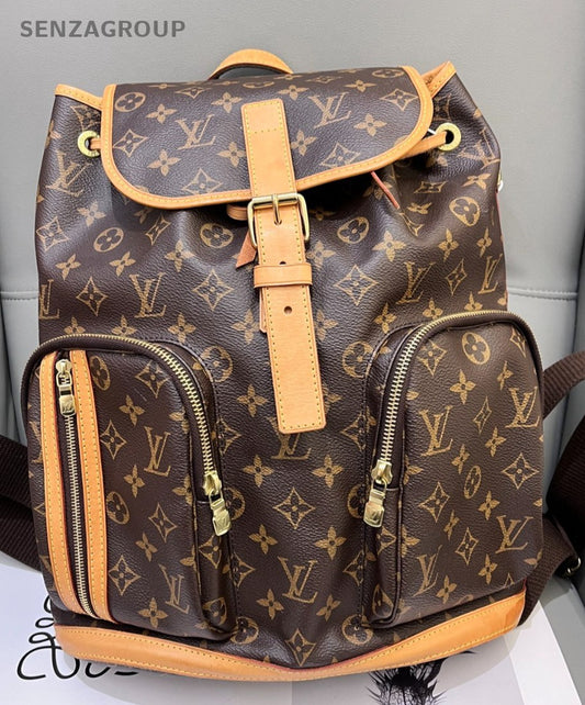 Louis Vuitton  Bosphore Monogram Backpack Brown Gold Used Unisex Adults Classic