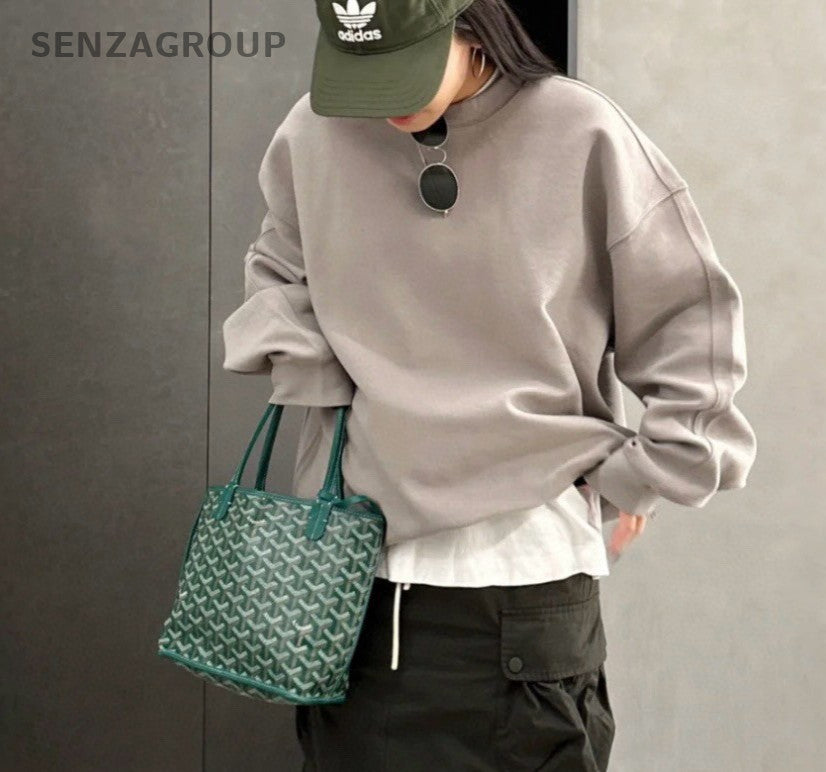 Goyard Anjou Mini Tote Top Handle Bag Shoulder Bag Green Silver Women Classic