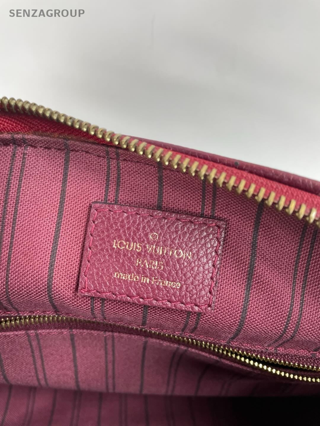 Louis Vuitton Speedy Monogram Top Handle Bag Crossbody Purple Gold Women Classic