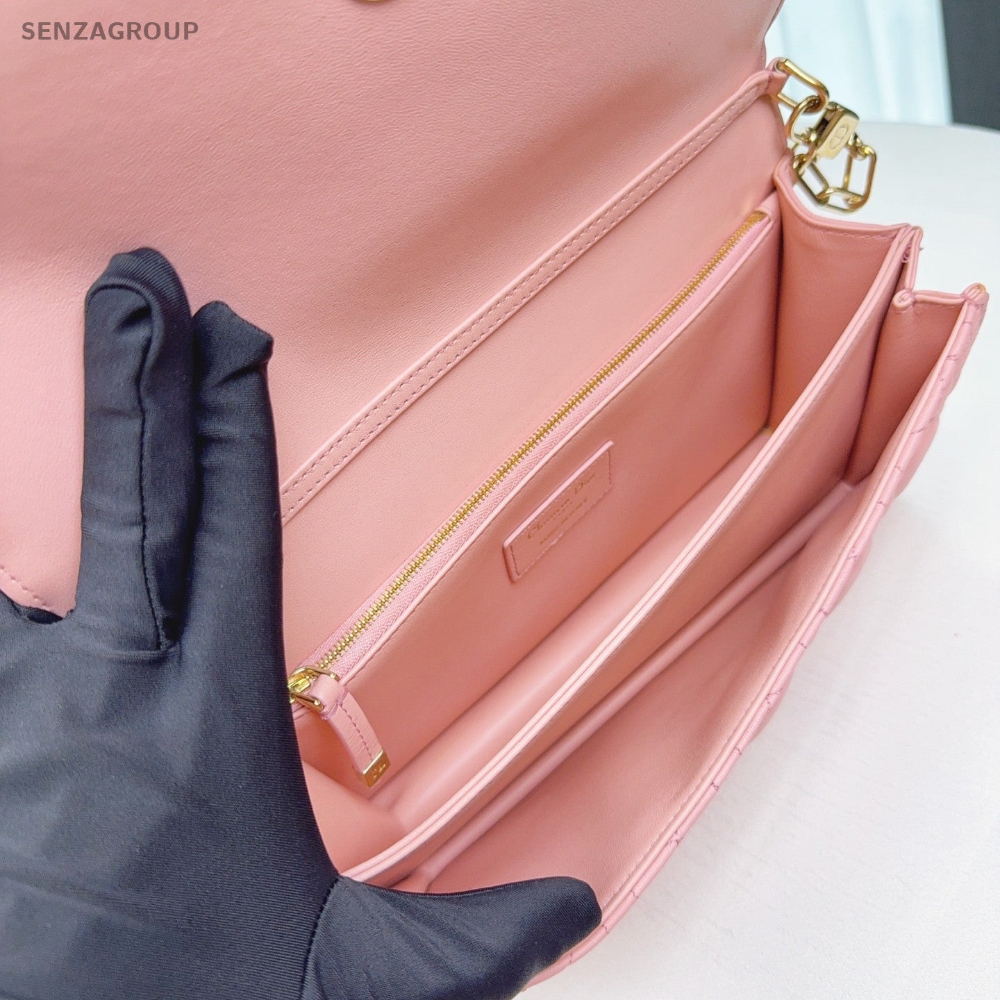 Christian Dior Miss Chain Shoulder bag Sakura Pink Gold Women