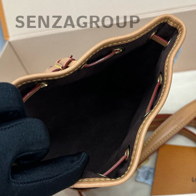 Louis Vuitton Nano Noe Monogram Mini Bucket Bag Brown Women's Classic