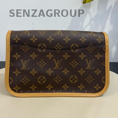 Louis Vuitton Diane Monogram Shoulder Crossbody Bag Brown Gold Hardware