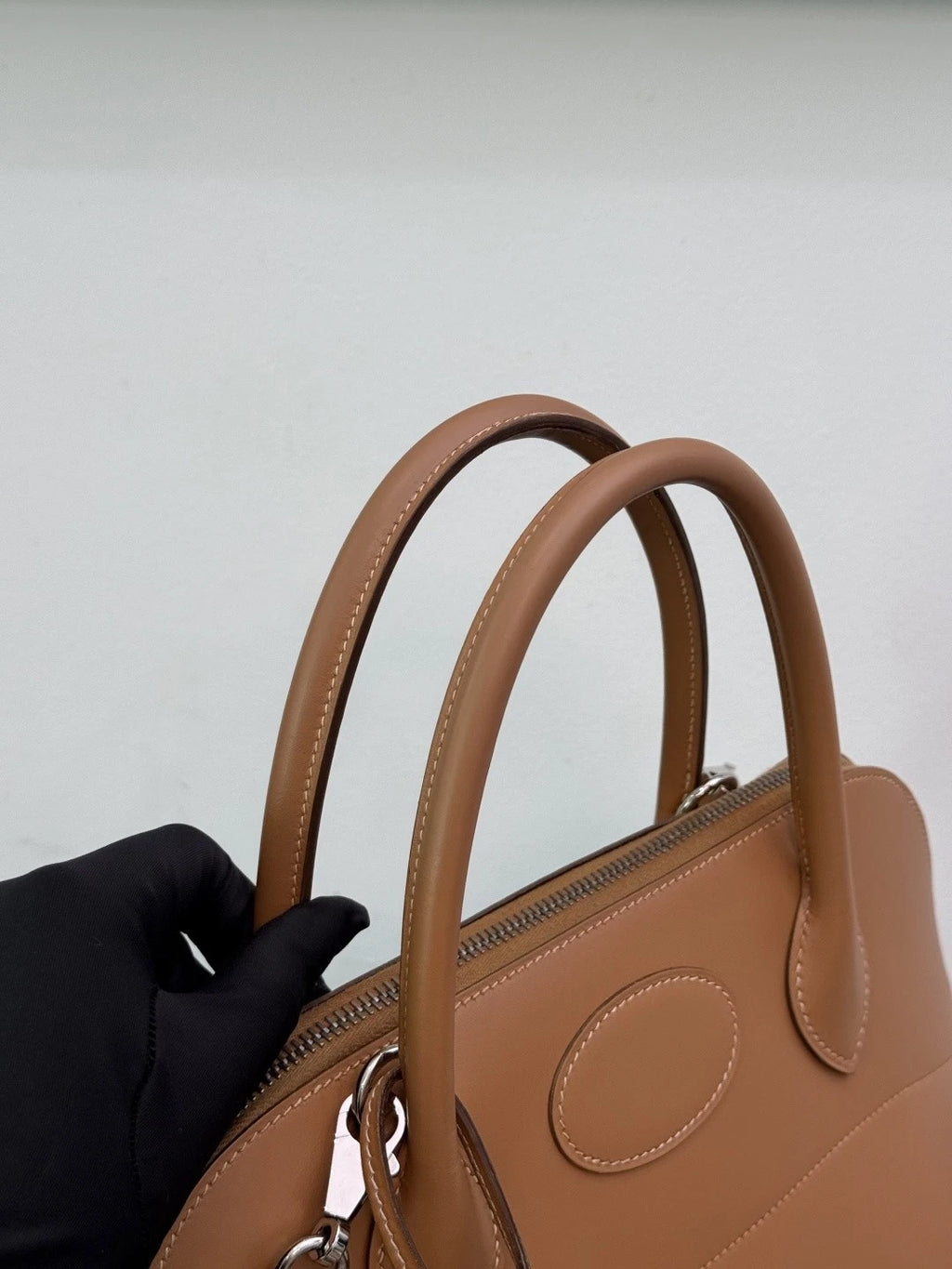 Hermes Bolide31 Chamonix Brown Handbag with Detachable Crossbody Strap SHW