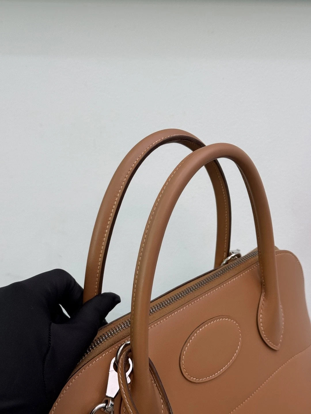 Hermes Bolide31 Chamonix Brown Handbag with Detachable Crossbody Strap SHW