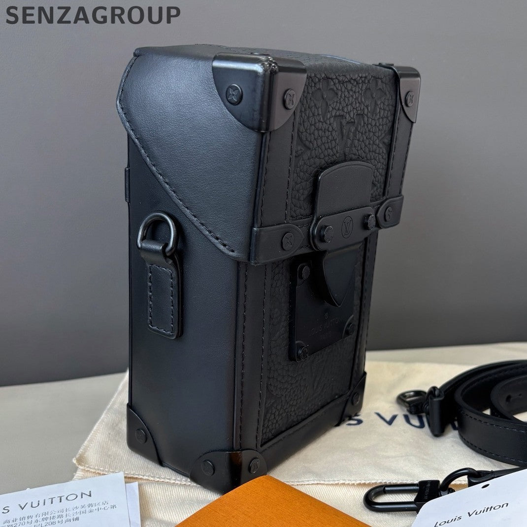 Louis Vuitton Trunk Vertical Monogram Crossbody Black Unisex Adults