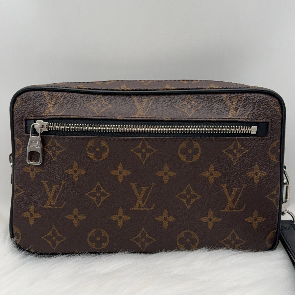 Louis Vuitton Monogram Canvas Leather Kasai Wristlet Clutch For Women