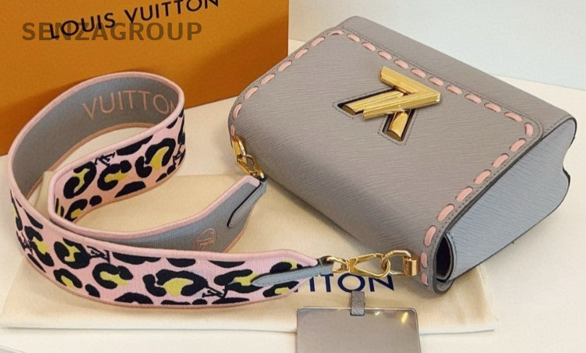 Louis Vuitton Twist MM Epi Leather Shoulder Crossbody Bag Gris Vague Women